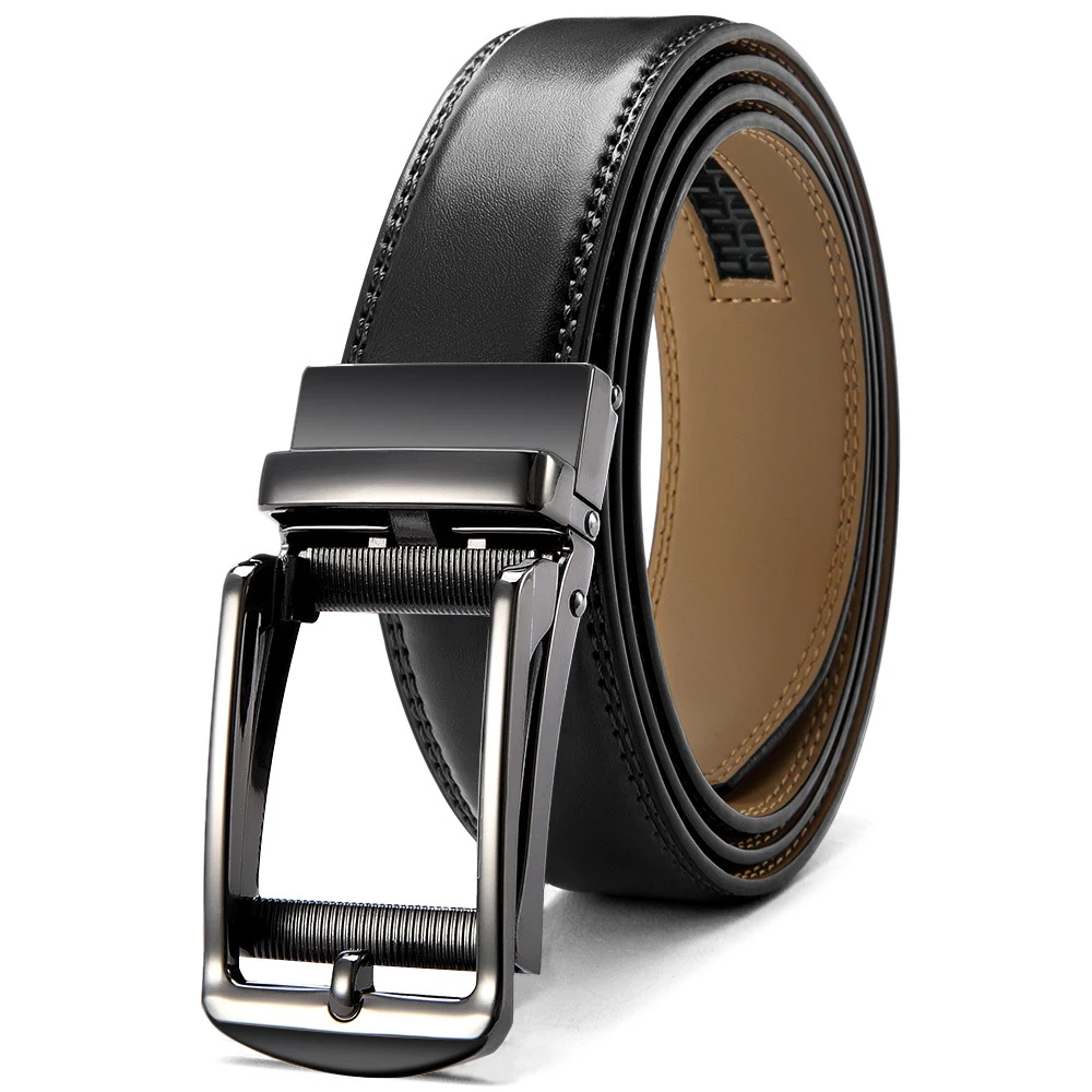 Reprint Anti-pull Alloy Automatic Buckle Belt Men, Provides a Secure and Comfortable Fit, Durable and Easy to Adjust — photo 7