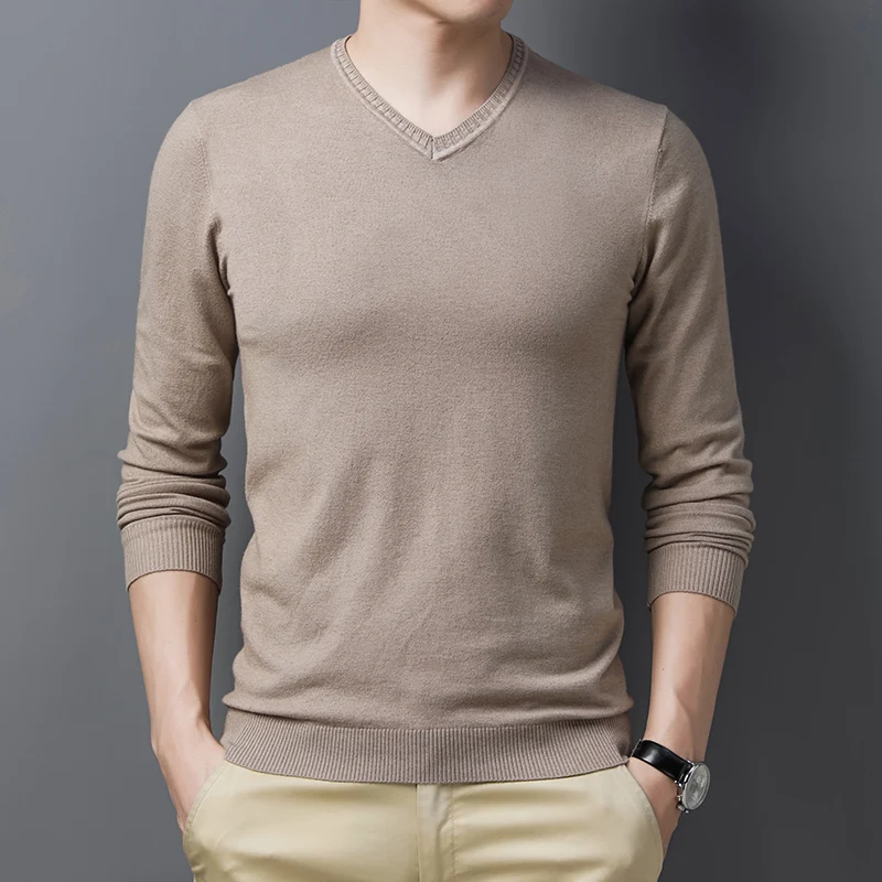 Men's Round Neck Thin Knitted Sweater Lightweight and breathable Perfect for layering Versatile style Comfortable everyd — photo 3