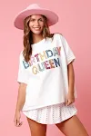 Verjaardag Lovertjes Top Los T-shirt voor dames — foto 2