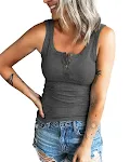T-shirt canotta con bottoni filettati — foto 4