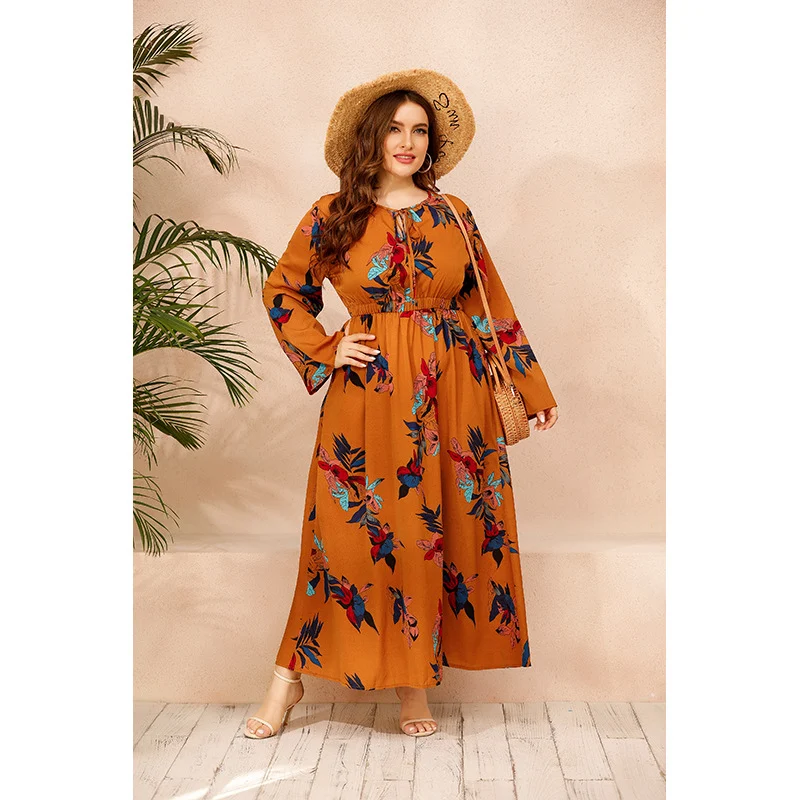 Floral Maxi Dress for Women Long Sleep Robe Comfortable and Stylish Perfect for Relaxing Nights and a Touch of Elegance — photo 4