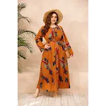 Floral Maxi Dress for Women Long Sleep Robe Comfortable and Stylish Perfect for Relaxing Nights and a Touch of Elegance — photo 4