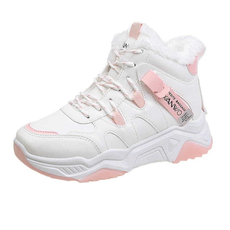 White Running Women Chunky Sport Shoes Spring Summer Platform Sneakers Comfortable and Stylish Athletic Footwear — photo 5