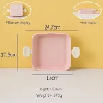Pink Binaural Square Plate