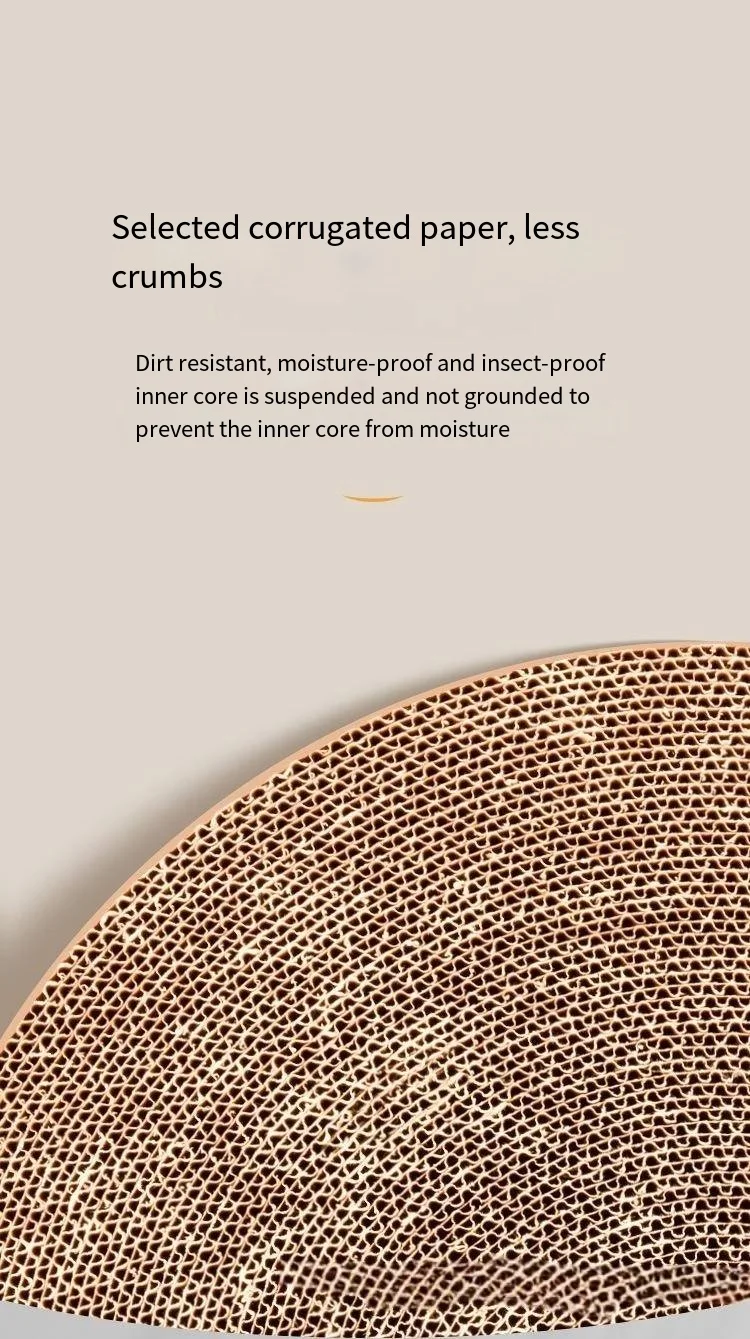 Title 11, Round Cat Scratching Board Anti Cat Scratcher w...