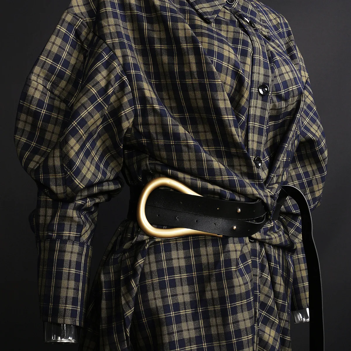 Loose Korean Style Retro Mid-length Shirt Dress With Belt Effortless style and comfort A versatile dress perfect for any — photo 5