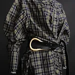 Loose Korean Style Retro Mid-length Shirt Dress With Belt Effortless style and comfort A versatile dress perfect for any — photo 5