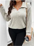 Top taglie forti da donna in tinta unita, comfort e stile per ogni giorno. Scegli tra una vasta gamma di modelli versatili e valorizza la tua figura. — foto 4