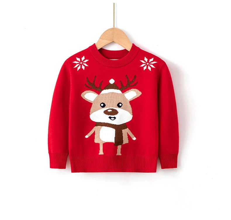 Maglioni natalizi per bambini in viscosa e cotone Comfort e stile festivo per i più piccoli. Goditi il Natale con questi morbidi e adorabili maglioni. — foto 10