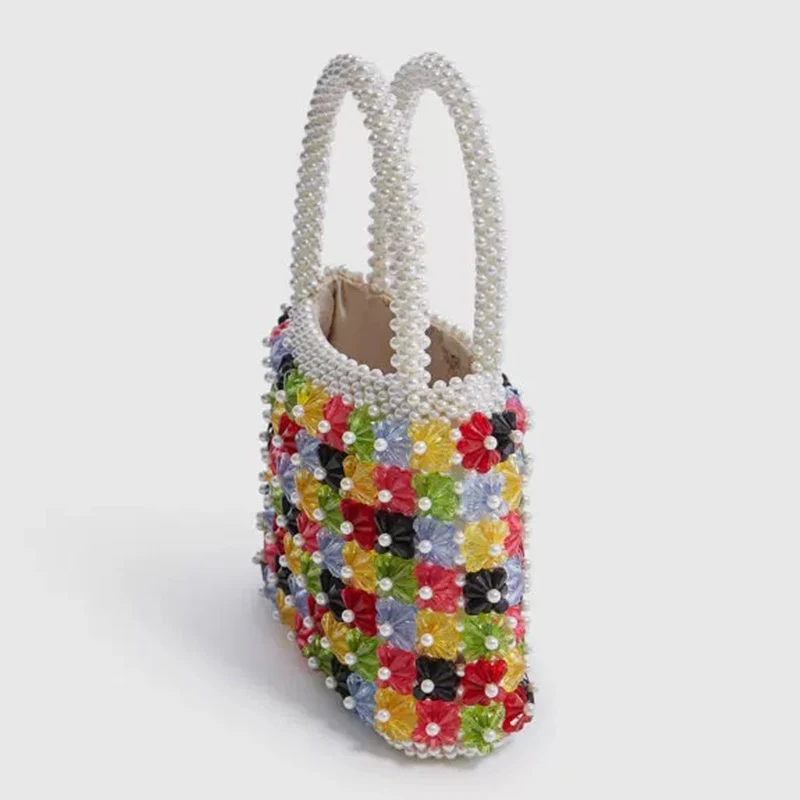 Title 2, Bolsa de mão feminina com flores e coração, tra...