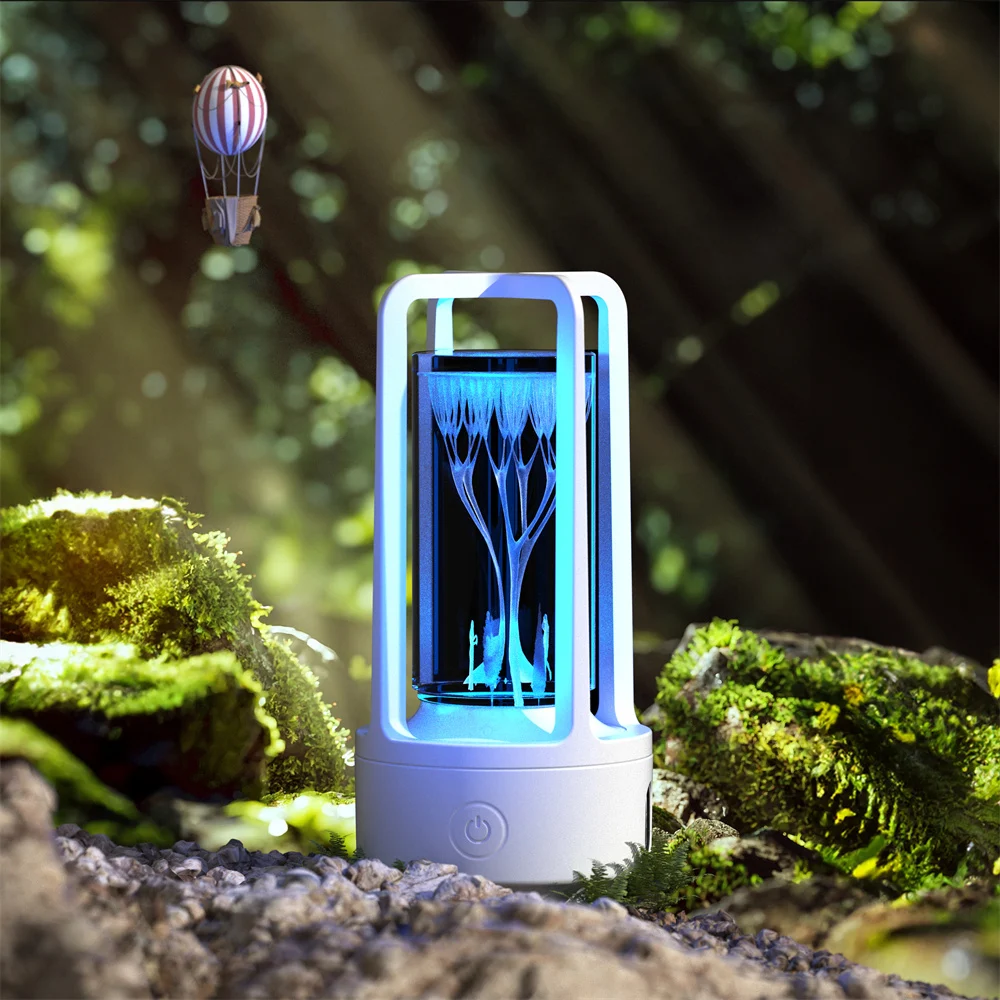 Creatieve 2-in-1 audio acryl kristallen lamp en Bluetooth speaker, Valentijnscadeau, aanraak nachtlamp. Sfeervol en romantisch. — foto 4
