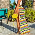Saia de praia casual com alça de borla e gancho — Leveza e estilo para o verão! Conforto e elegância à beira-mar ou em dias ensolarados. — foto 5