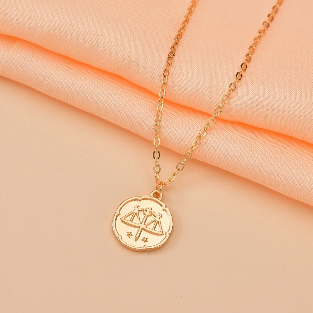 Colar feminino com pingente de constelação em liga, um acessório fashion com design elegante e um presente perfeito para mulheres. — foto 6