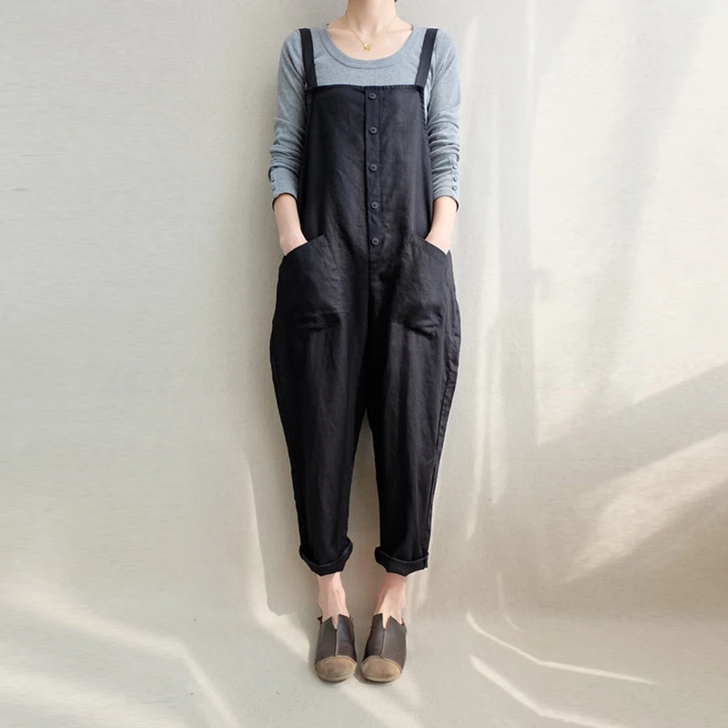 Title 7, Breathable cotton and linen casual pants plus s...