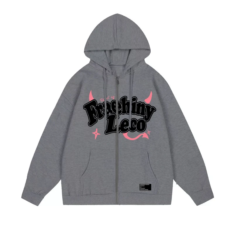Title 8, Fraehiny Bedruckter Cardigan Sweatshirt Jacke m...
