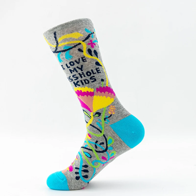 Title 4, Fashion Color Matching Mens Mid-tube Socks off...