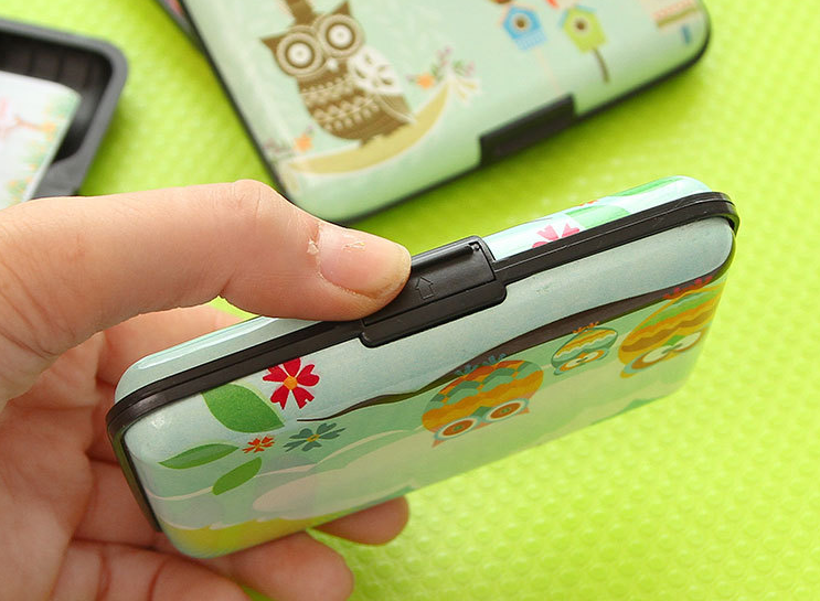 Tarjetero de búho ultrafino y adorable para mujer, multi-tarjetas, ideal para tarjetas de autobús y banco, diseño kawaii. — foto 10