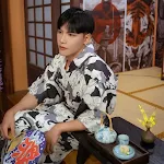 Kimono belt shoes and sock