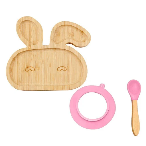 Title 4, Baby Toddler Bamboo Bowl Spoon Feeding Cutlery ...