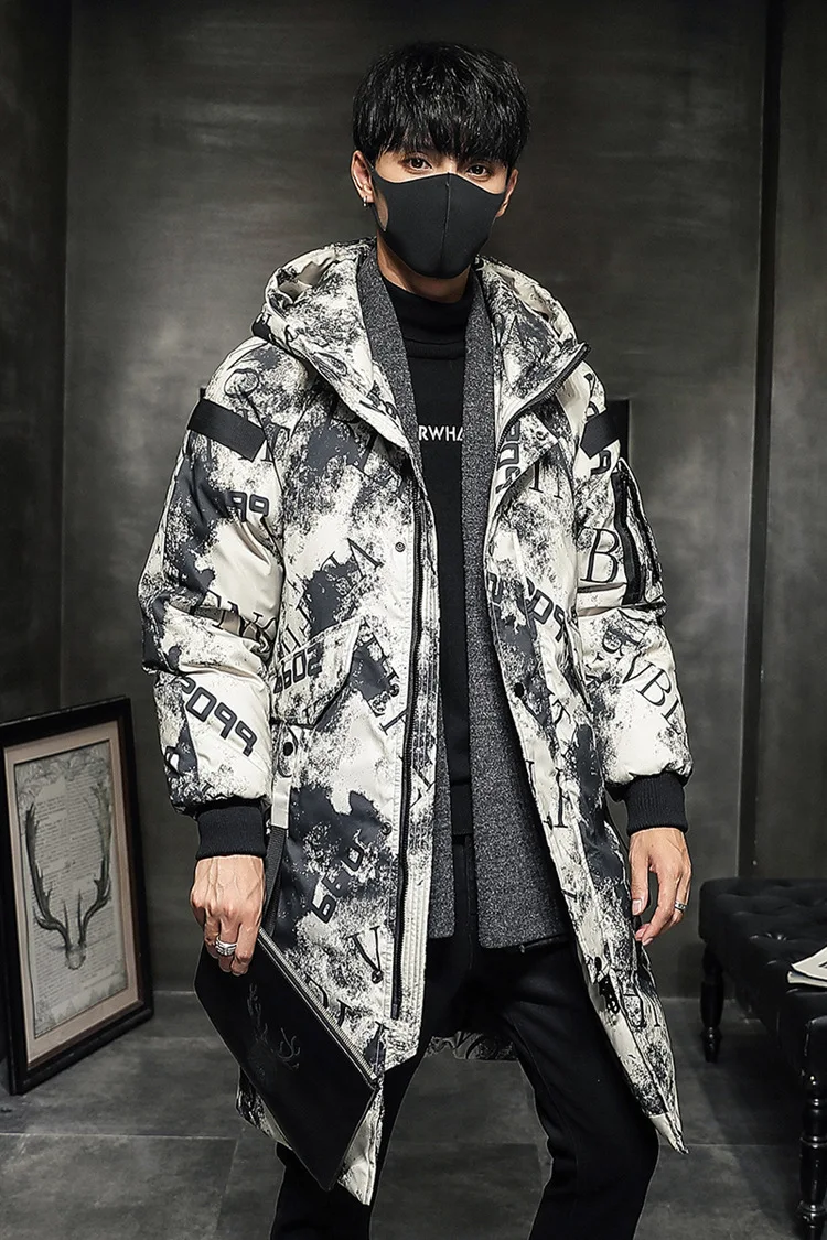 Title 51, Austin Letter Patches Long Style Padded Coat. S...