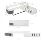 Multifunctional Bathroom Shelf Maximize your bathroom space with this stylish and practical storage solution. Organize y — photo 4