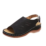 Hollow Back Buckle Fish Mouth Vintage Casual Shoes. Comfortable, stylish, and perfect for everyday wear. Experience retr — photo 5