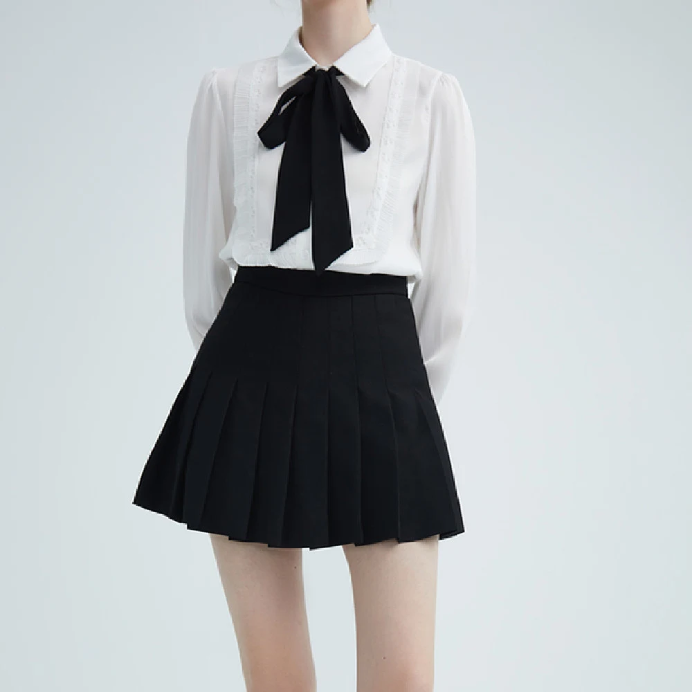 Title 5, White Lace-up Stringy Selvedge Shirt Womens Lo...