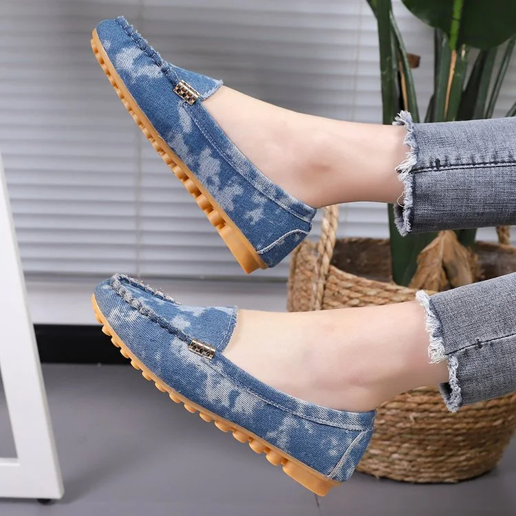 Sapatos de enfermeira brancos de sola macia de tendão bovino para mães, estilo preguiçoso de um pé, conforto e leveza para longas jornadas. — foto 6