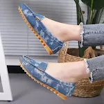 Sapatos de enfermeira brancos de sola macia de tendão bovino para mães, estilo preguiçoso de um pé, conforto e leveza para longas jornadas. — foto 6