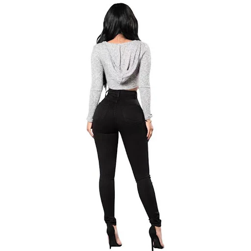 Title 6, Calças jeans skinny elásticas para mulheres com...