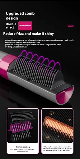 Title 3, Anion Wireless Straight Comb Rechargeable Porta...