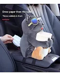 Caixa de lenços de papel para carro Design masculino, pendurada no apoio de braço, para praticidade e criatividade ao dirigir. — foto 12