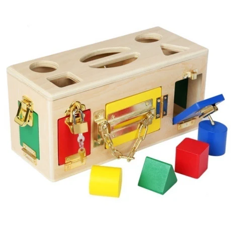 Early Childhood Education Puzzle Unlocking Toy Busy Board Parent-Child Game Develops Cognitive and Motor Skills for Todd — photo 2