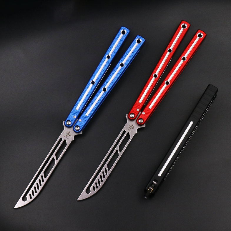 Title 2, Non Slip Butterfly Knife Aluminum Alloy Handle ...