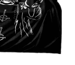 Title 4, Printed Skull Pattern Single Layer Blanket, a c...