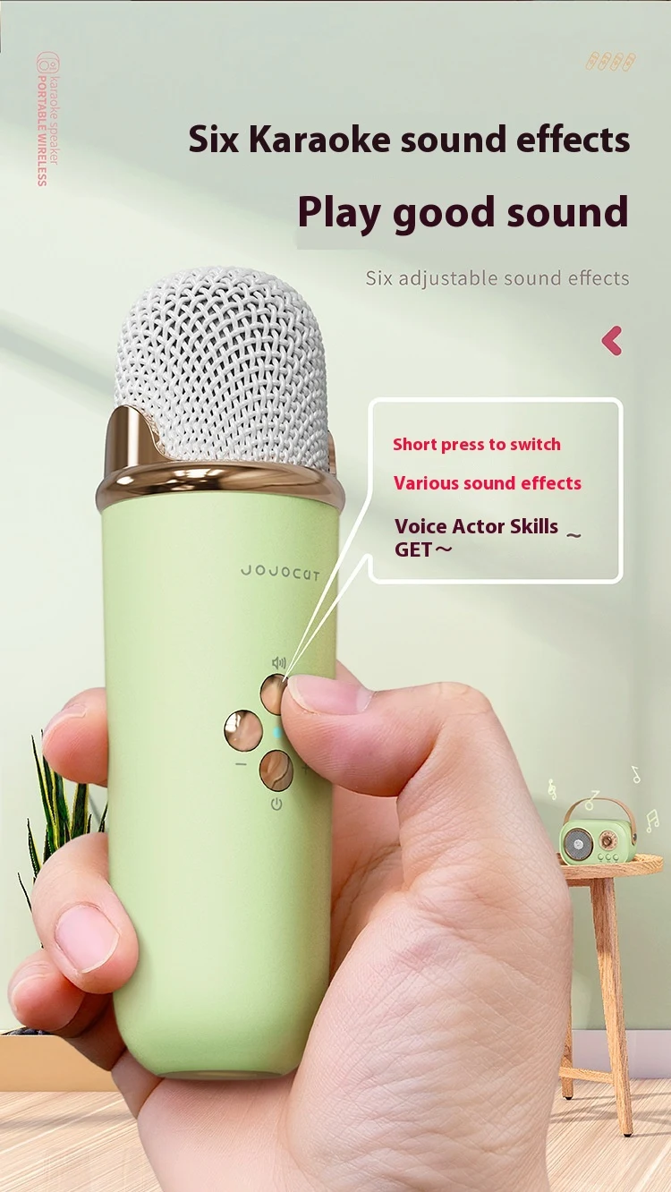 Title 8, Portable Bluetooth Audio with Wireless Micropho...