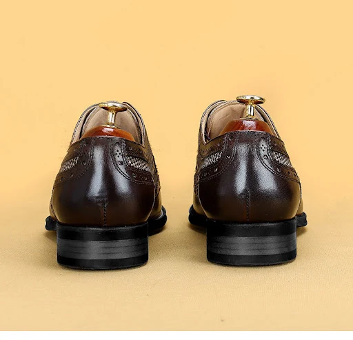 Title 6, Brock Retro Fashion Denim Leather Shoes Mens L...