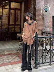 Retro Jacquard Texture Hollow Short Sleeve top for stylish summer wear, offering comfort and a unique textured design fo — photo 1
