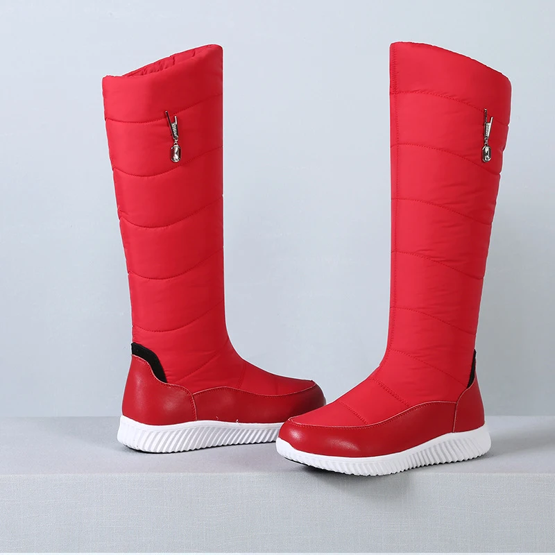 Title 4, Waterproof non-slip leather big cotton boots wo...