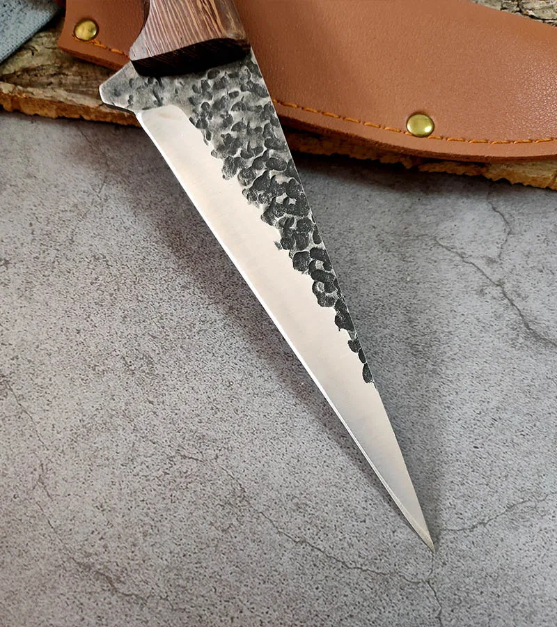Title 6, Forging Pick Bones Hide Skinning Knife for Meat...
