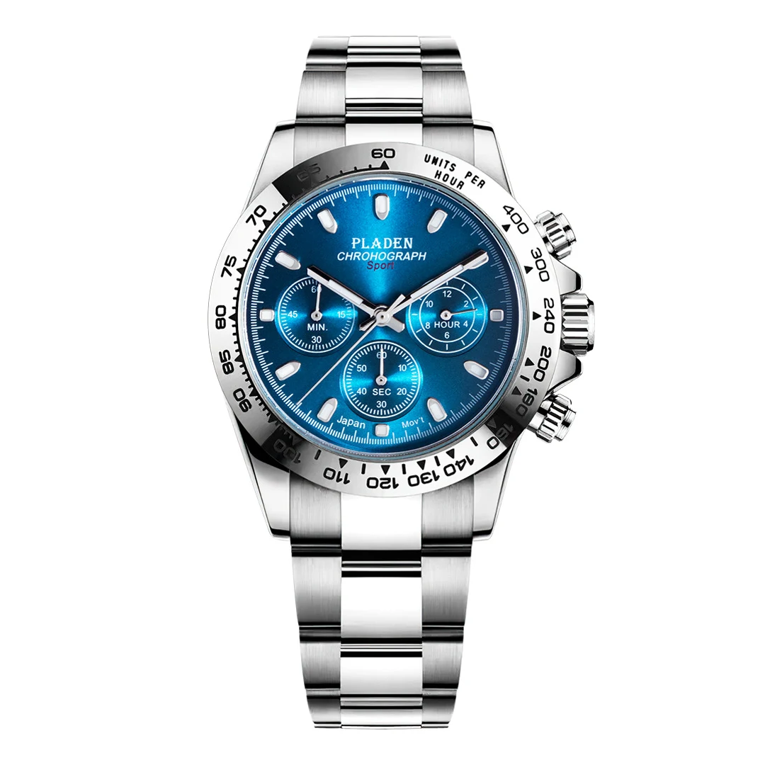 Relógio Quartz Esportivo Masculino com Pulseira de Aço Luminoso — foto 7