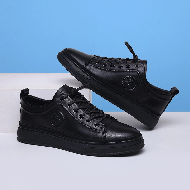 Sapatos de Moda Coreana Juvenil Masculina Versátil Calçados com estilo, design moderno e conforto ideal para uso diário e ocasiões especiais — foto 4