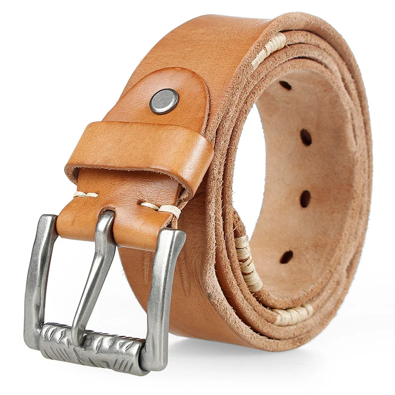 Title 5, Mens First Layer Cowhide Washed Retro Belt