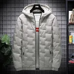 Men's down cotton winter hooded padded jacket. Warm, comfortable, and protective. Perfect for cold weather conditions. S — photo 5
