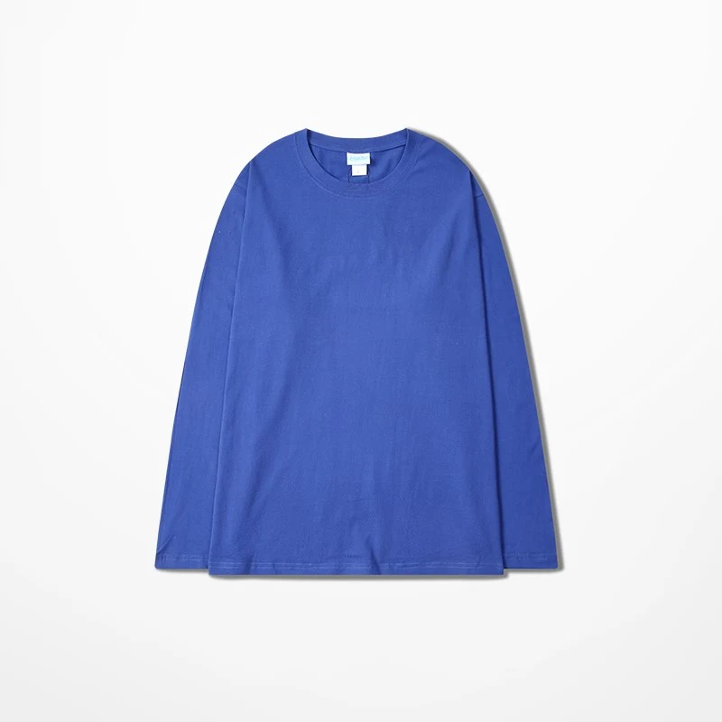 Camiseta Outono Básica Retrô de Cor Sólida com Mangas Longas. Essencial para sobreposições e conforto no outono. Perfeita para looks casuais e elegantes. — foto 8