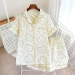 Cardigan estivo in garza di cotone sottile a doppio strato, crêpe, taglie forti, abbigliamento da casa ampio e comodo. — foto 11