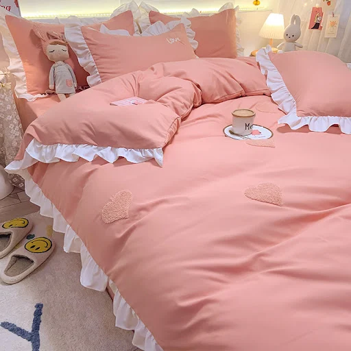 Title 5, Jogo de cama 4 peças para meninas, estilo Princ...