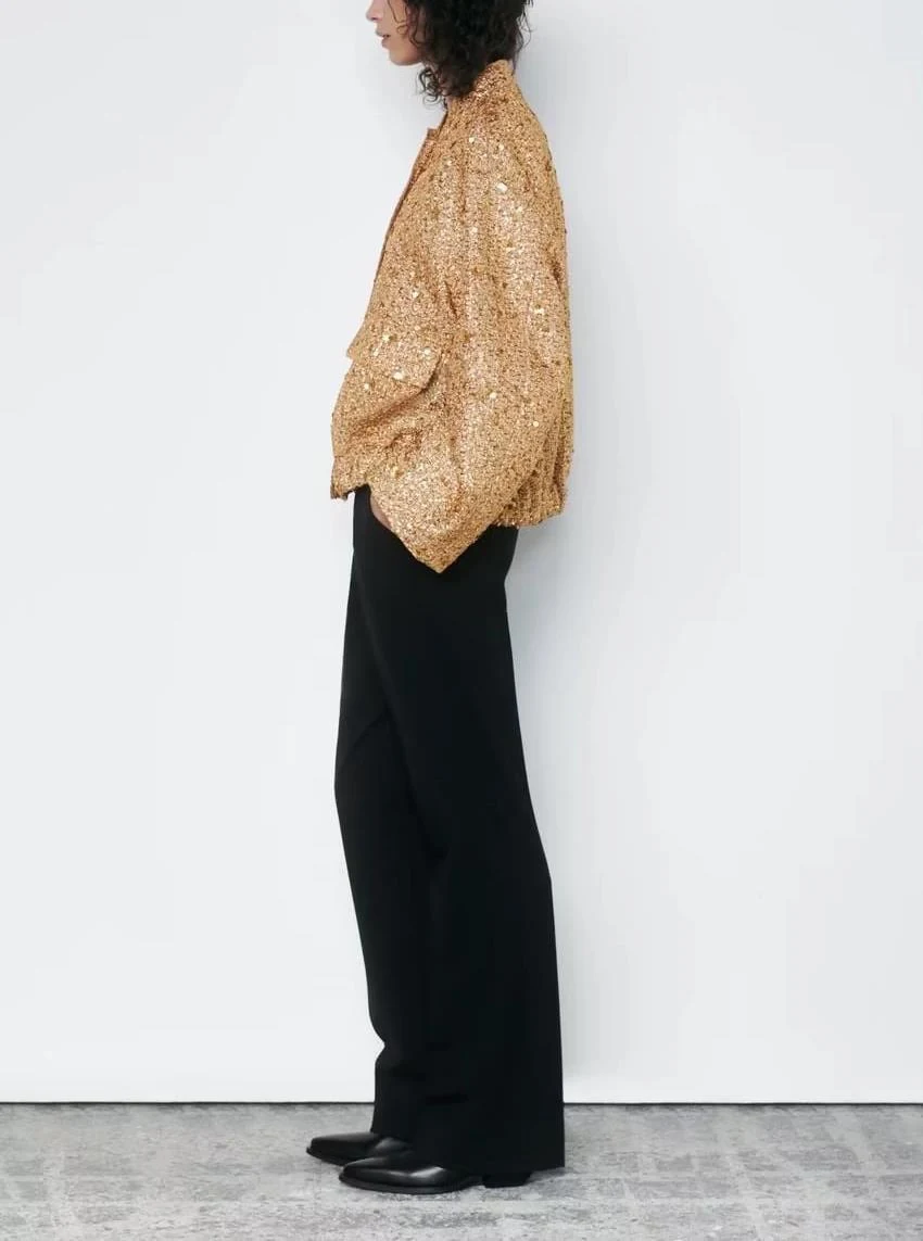 Title 5, Nuovo Cappotto Corto Autunnale da Donna con Tas...