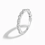 Retro ring van sterling zilver met witte zirkonia, Europees en Amerikaans. Hot sale! Stijlvolle schittering voor een tijdloze look. — foto 12