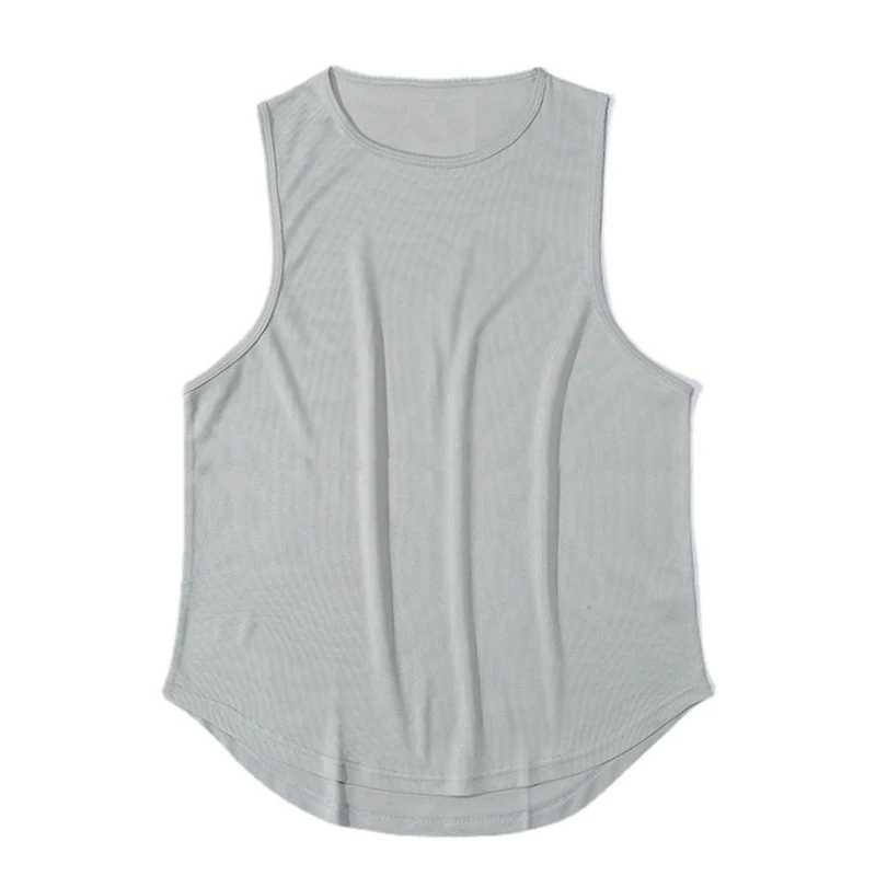 Thin solid color light board round neck sleeveless vest for men and women, comfortable and versatile, a perfect lightwei — photo 13